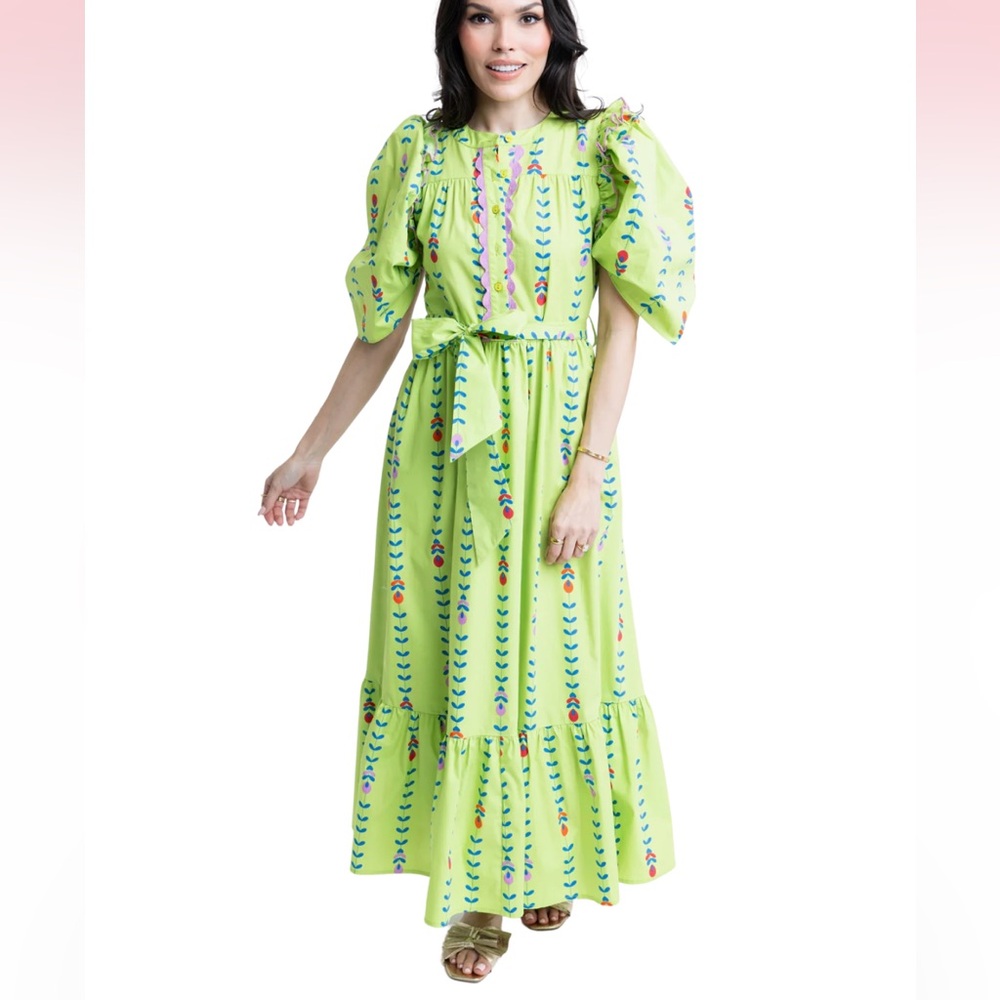 NWT Karlie Floral Vine Maxi Dress - size large